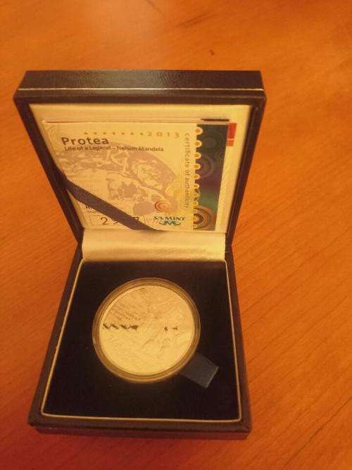 Nelson Mandela Life of a Legend Silver R1, Proof 2013